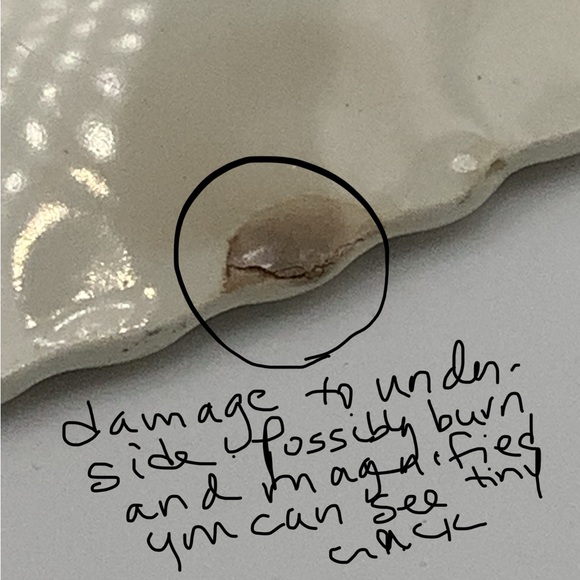 Southern Potteries Blue Ridge Hand Painted 12” Round Platter - Picture 14 of 14